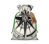 Law Of The Compass Navigation 1 Print Christmas Drawstring Gift Bags Festive Sack Xmas Birthday Party Present Packaging