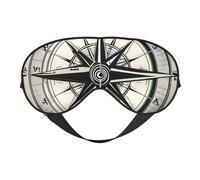Law of The Compass Navigation 1 Print Functionality Cozy Eye Mask Adjustable Strap Nap Night Travel Camping Yoga Relax