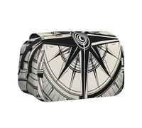 Law of The Compass Navigation 1 Print Portable Pencil Bag Cosmetic Toiletry Multi-Use Bags Cute Large Capacity Daily Use
