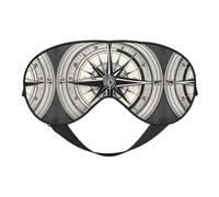 Law of The Compass Navigation 1 Print Sleep Mask Silk-Like Eye Mask Sleeping Eye Mask for Women Men for Travel Sleep Relaxation