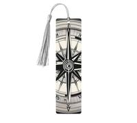 Law of The Compass Navigation 1 Print Wood Bookmark for Women Men,with Tassels Reading Bookmarks for Book Lovers,Gifts