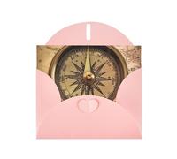 Law of the Compass Navigation Holiday Cards | Double Sided Glitter Cardstock | Christmas, Birthday, Valentine's Day, Wedding & Party Invitations | Envelopes Included