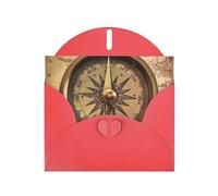Law of the Compass Navigation Holiday Cards | Double Sided Glitter Cardstock | Christmas, Birthday, Valentine's Day, Wedding & Party Invitations | Envelopes Included