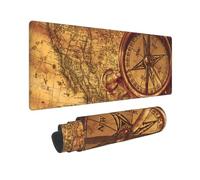 Law of The Compass Navigation Print Large Mouse Pad Non-Slip Desk Pad Protector Computer Keyboard Pad for Office Home 80 * 30 cm