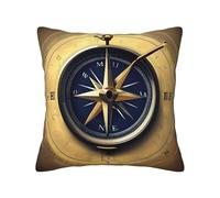 Law Of The Compass Navigation Print Throw Pillow Linen Square Throw Pillow Cover For Living Room Sofa Bed Pillowcase