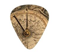 Law of the Compass Navigation Printed Guitar Picks 12-Piece Set - Comfortable, Versatile Plectrum for All Guitar Styles & Players