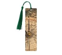Law of the Compass Navigation Printed Metal Bookmarks S - Dark Green Lightweight Aluminium Book Marker for Books, Journals & Gifts, Ideal Book Lovers, Holiday Decor & Crafts