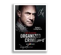 Law & Order Organized Crime Cast Signed Autograph A4 Poster Photo Print TV Show Season Series Framed Boxset Memorabilia Gift (POSTER ONLY)