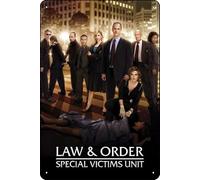 Law & Order: Special Victims Unit (1999) Movie Poster Vintage Metal Tin Sign Retro Style Wall Plaque Decoration Metal Sign 8x12 inch