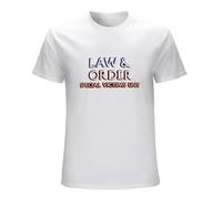 Law & Order SVU Logo Mens t Shirts White XL