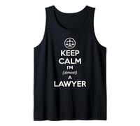 Law Student Bar Exam - Keep Calm I'm Almost a Lawyer Funny Tank Top
