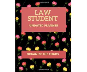 Law Student Undated Planner | Organize The Chaos: This undated Project Planner Is 8.5 x 11 with 100 Pages | Ideal Study Planner For Intelligent ... Assignment, Project & Hourly Study Pages