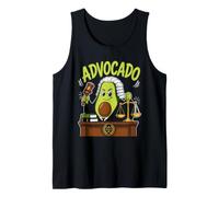 Law Student Vegan Saying Advocado Avocado Tank Top