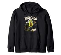 Law student vegan saying Advocado Avocado Zip Hoodie