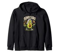 Law student vegan saying Advocado Avocado Zip Hoodie