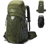 Lawaia 60L Hiking Backpack Camping Backpack for Travelling Waterproof Rucksacks Large Backpacks for Men Women Lightweight Backpacks Walking Survival Fishing School Daypack Sports Bag(green)