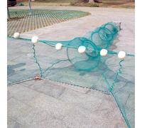 Lawaia Collapsible Crab & Shrimp Trap - Portable Folded Cast Net with Float and Chain - 2m