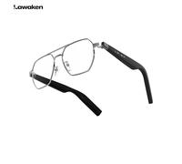 LAWAKEN AI Chat-City Aviator AI Smart Glasses, Real-Time Translation, AI Note for meeting summary, ChatGPT Voice Assistant, Hands-Free Wearable, Bluetooth, Design Style, for Business & Travel