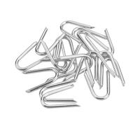 LAWALEISHE 200 Pcs Galvanised U-Shaped Nails, Netting Staples with Plastic Box, 20 mm Fencing Staples for Chicken Wire, Wire Mesh Fencing, Garden Mesh