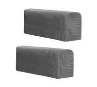 LAWALEISHE 2Pcs Armchair Covers Protectors Slipcover,Anti-Slip Sofa Arm Covers,Arm Rest Covers Thickened for Sofa Chair Furniture Protector Couches Recliner (Dark Grey)