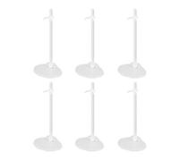 LAWALEISHE 6 Pcs Doll Stand, Plastic Doll Display Stand Display Holders, Adjustable Transparent Model Display Stand Support Dolls Accessories Frame, Action Figure Stand Barbie Accessories