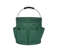 LAWALEISHE Cleaning Caddy Organiser, Cleaning Bag with Handle,Foldable Oxford Fabric Storage Hamper,Multi Pocket Cleaning Caddy Bag,Multifunctional Organiser for Picnic Bath Shopping (Green)