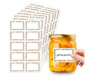 LAWALEISHE Jam Labels for Jars, 100 Pcs Self Adhesive Jam Jar Labels, Waterproof Food Easy Peel Off Jam Jar Label with Easy Write Surface for Kitchen Food Bottle Preserves Containers(40x 60mm) (200)