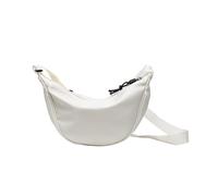 LAWALEISHE Off-White Nylon Crossbody Bag, Crescent Bag, Adjustable Shoulder Strap, Modern Simplicity, Men's Everyday Hobo Handbag, 29x16cm, 500g Capacity