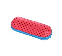 LAWALEISHE Swimming Goggle Storage Case - EVA Material, Ideal for Swimmers on the Go with Drainage & Ventilation Holes and Secure Zipper Closure for Goggle Protection (Rose)