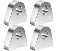 Lawei 4 Pcs Weld on Shackle Clevis Mounts, 0.85 Inch Thick Heavy Duty Steel Clevis Bracket with Fillet Edge, Zinc Plated Anti-Rust D Ring Shackle for Truck Bumper Hydraulic Tractor Bucket Mounting