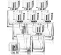 Lawei 8 Pieces 30ml Perfume Atomiser Fine Mist Perfume Spray Bottles, Clear Glass Cosmetic Atomizer Bottle, Refillable Travel Perfume Bottles Empty Fragrance Essential Oil Container