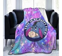 Lawenp Blanket for Eeyore Super Soft Christmas Blanket Flannel Throw Anime Theme Home Decoration Warm and Comfortable Winter Bedding, Sofa and Gifts 40"x50"