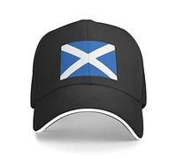 Lawenp Classic Baseball Scotland Flag Caps Unisexblack Polyester Baseball Sandwich Scotland Flag Hats