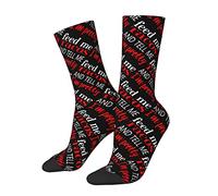 Lawenp Feed Me Tacos And Tell Me I'm Pretty Socks, Funny Novelty Crew Socks Gift for Men Women Teen