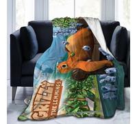Lawenp Grizzly Bear and The Lemmings Tabodi Ultra-Soft Flannel Fleece Quilt Sofa Living Room Blanket 40"x50"