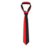 Lawenp Half Red And Black Men'S Animal Tie Silk Tie Gift Suit Wedding Tie Handkerchief Set Business Cufflinks Woven Casual Tie Set