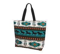 Lawenp Horse Tote Bag With Handles Reusable Tote Bag For Women Teacher Mother As Gifts Washable