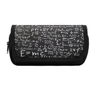 Lawenp Math'sPhysics Equations and Formulas Pencil Case Double Zip Pen Bag Large Capacity Pen Holder Stationery Bag for Home Office