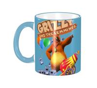 Lawenp Mug for Grizzly Bear and The Lemmings Tabodi 3D Sculpted Ceramic Coffee Mug Tea Cup - Bone China Mug - 330ml