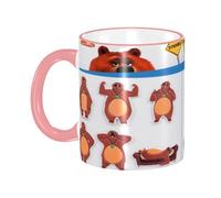 Lawenp Mug for Grizzy and The Lemmings 3D Sculpted Ceramic Coffee Mug Tea Cup - Bone China Mug - 330ml