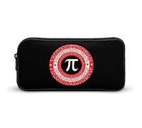 Lawenp Pi Day Mathematics Symbol Pencil Case Cute Pen Pouch Cosmetic Bag Pecil Box Organizer for Travel Office