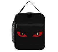 Lawenp Red Evil Scary Eyes Lunch Box Reusable Lunch Bag for Men Women Work Insulated Small Lunchbox for Unisex Adult Work Picnic