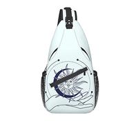 Lawenp Sling Bag Tarot Magic Boho Sun Moon Witch Mystic Hiking Daypack Crossbody Shoulder Backpack Travel Chest Pack for Men Women