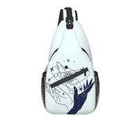 Lawenp Sling Bag Tarot Magic Boho Sun Witch Hiking Daypack Crossbody Shoulder Backpack Travel Chest Pack for Men Women