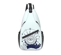 Lawenp Sling Bag Tarot Magic Boho Sun Witch Mystic Hand Hiking Daypack Crossbody Shoulder Backpack Travel Chest Pack for Men Women