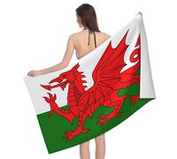 Lawenp Welsh Dragon Flag Bath Towel Beach Towel Popular Durable Stylishffy Touch Highly Absorbent Quick Dry Polyester 32" X 52" Also As A Gift