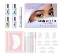 LAWINK Eyelash Lift Kit Perming, Winding and Lifting Eyelashes 2 in 1 Eyebrow Lamination Kit Includes Eye Shields, Pads and Accessories for Salon and Home Use