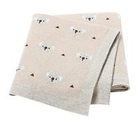 LAWKUL Baby Blanket for Newborn 100% Cotton Soft Knitted Blankets Boy Girls Comforter Koala 100x80cm Khaki