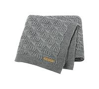 LAWKUL Baby Blanket Knitted Extra Soft Knit Blankets for Newborn Boy Girls Toddler 100x80cm Dark Grey