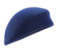 Lawliet Women Unisex 100% Wool Felt Beret Hats Pillbox Fascinator Saucer Tilt Cap A468 (Navy Blue)